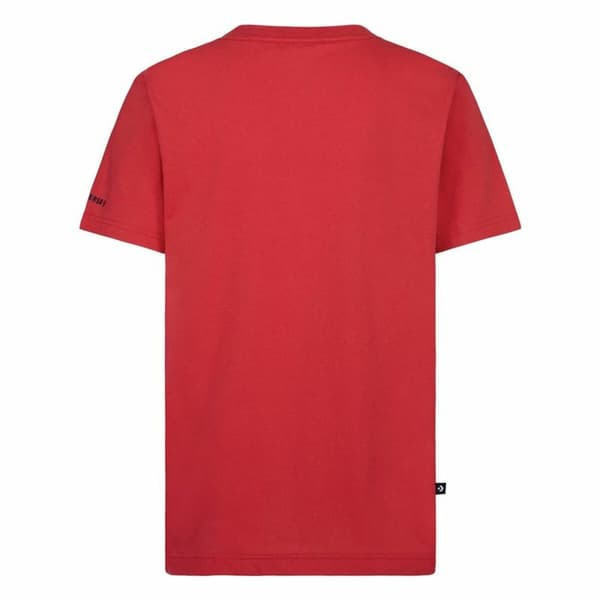 Børne Kortærmet T-shirt Converse Sustainable Core Sse Rød - 13-15 år