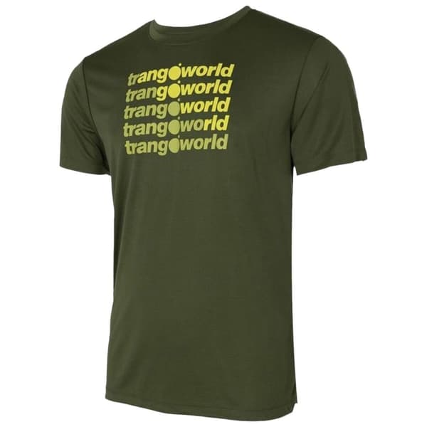 Kortærmet T-shirt til Mænd Trangoworld Arbas Mørk grøn - S