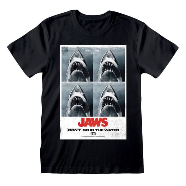 Lyhythihainen paita Jaws Don´t Go In The Water Musta Unisex - L