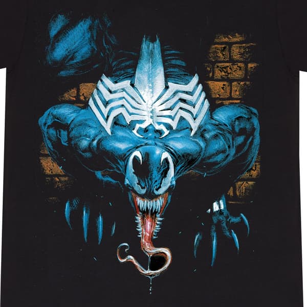 Kortærmet T-shirt Marvel Wall Lurker Sort Unisex - M
