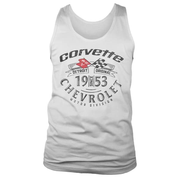 Corvette Detroit Original Tank Top White X-Large