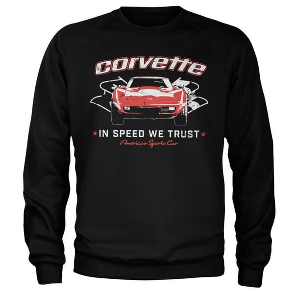 Corvette - In Speed We Trust Sweatshirt Black Large