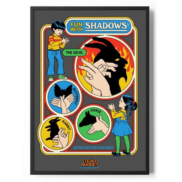 Fun With Shadows Poster Standard 50x70