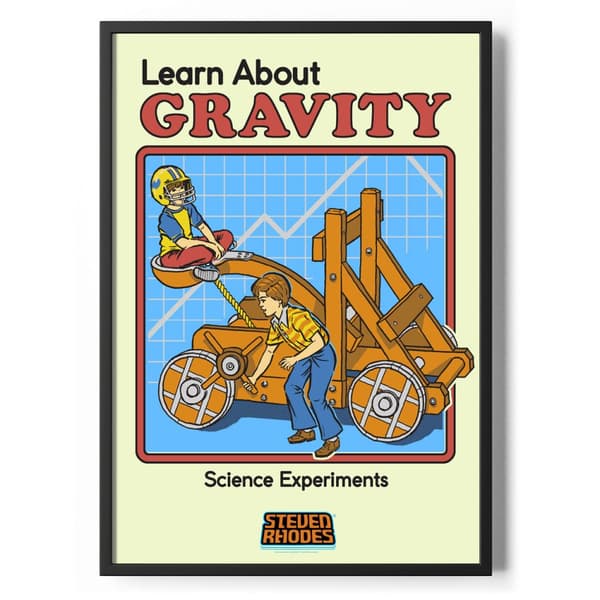 Learn About Gravity Poster Standard A4