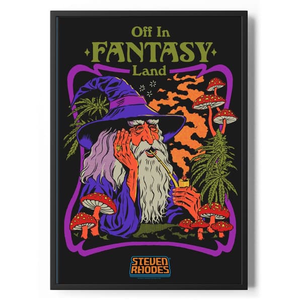 Off In Fantasy Land Poster Standard