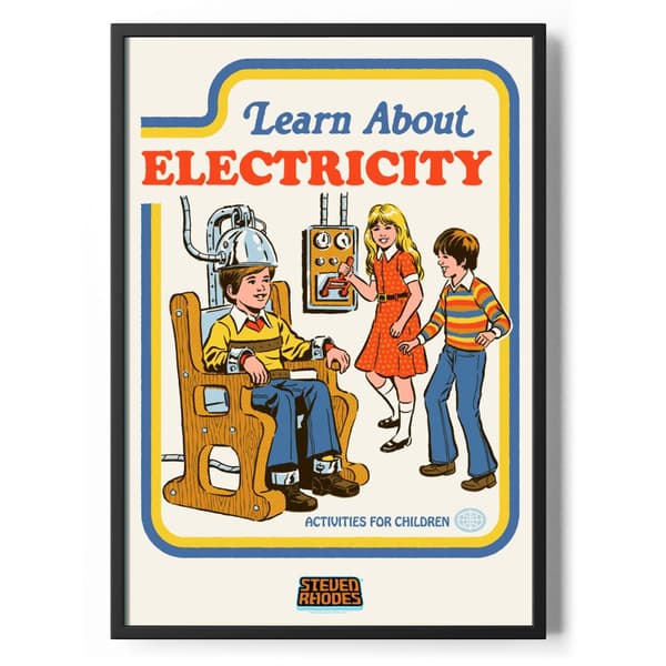 Learn About Electricity Poster Standard 50x70