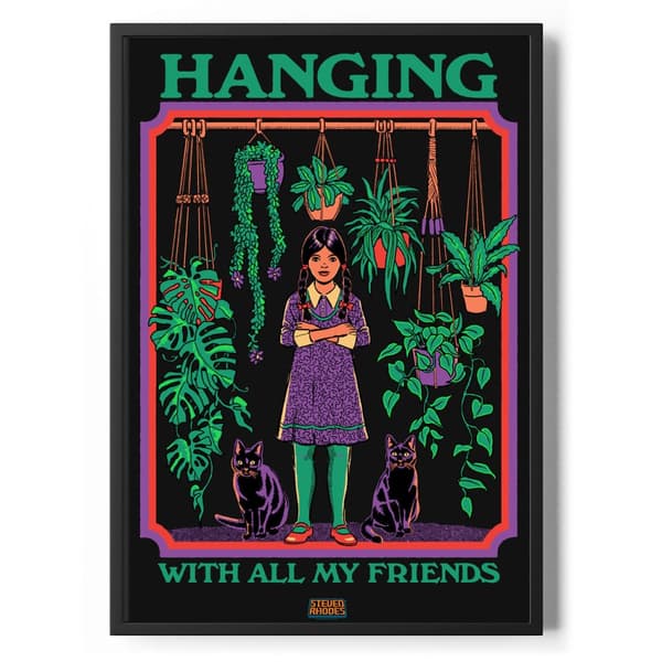Hanging With All My Friends Poster Standard A4