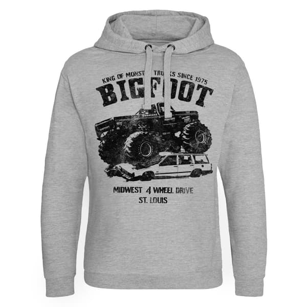 BIGFOOT Monster Car Crush Epic Hoodie X-Large