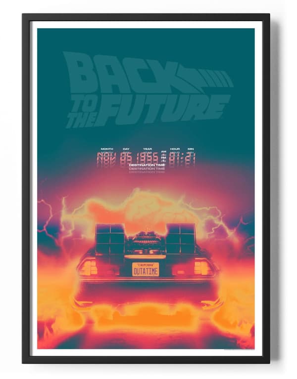 Back To The Future Colorful Poster 50x70
