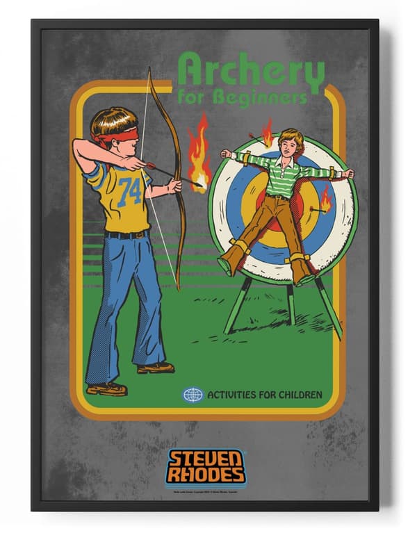 Archery For Beginners Poster 50x70