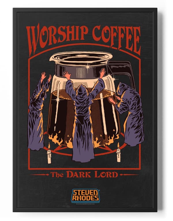Worship Coffee Poster 50x70