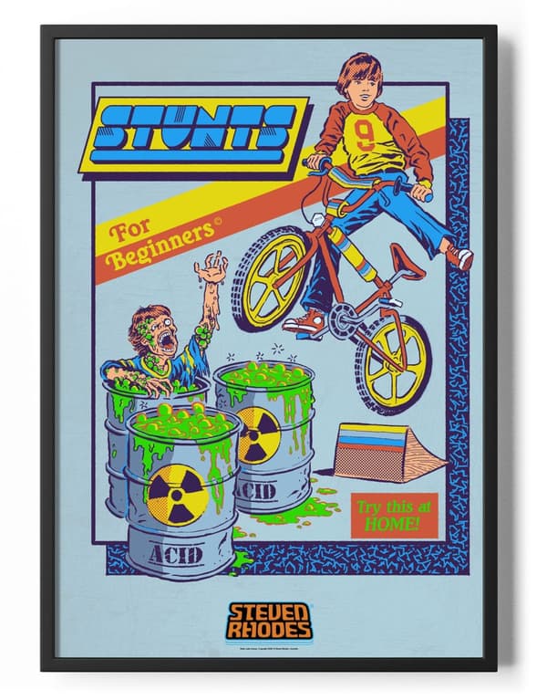 Stunts For Beginners Poster 50x70