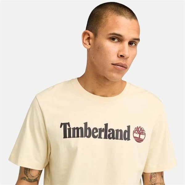 T-shirt med kortärm Herr Timberland Kennebec River Linear Logo - XL