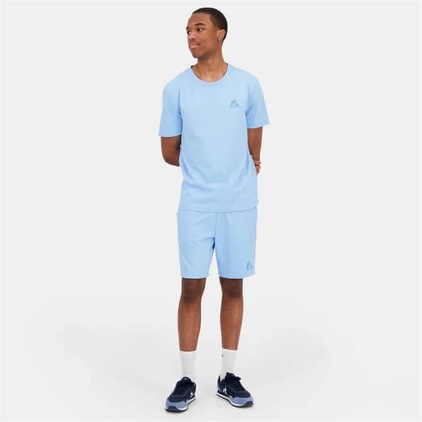 T-shirt med kortärm Herr Le coq sportif Monochrome N°3 Aquamarine - M
