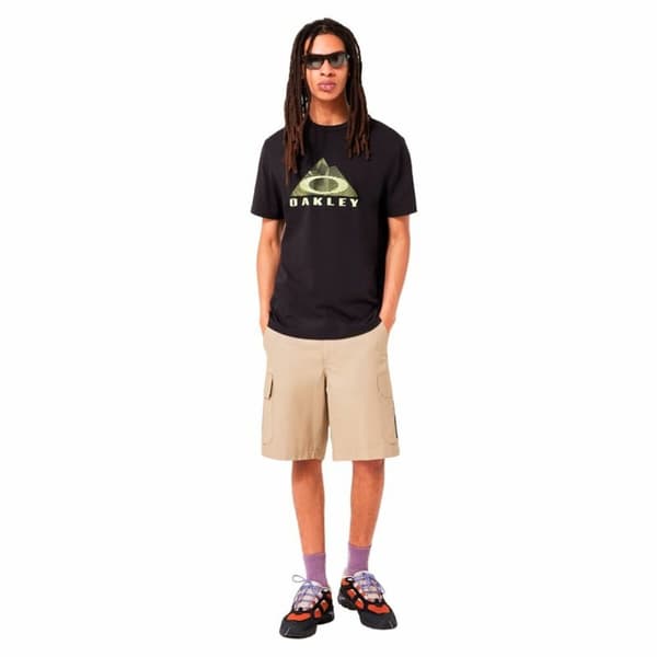Kortærmet T-shirt til Mænd Oakley Lined Mountain Bark - M
