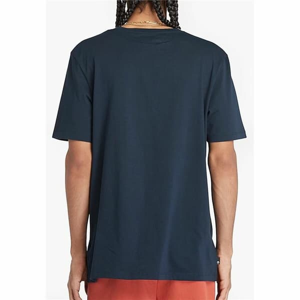 Kortærmet T-shirt til Mænd Timberland Stack Logo Sort - XXL