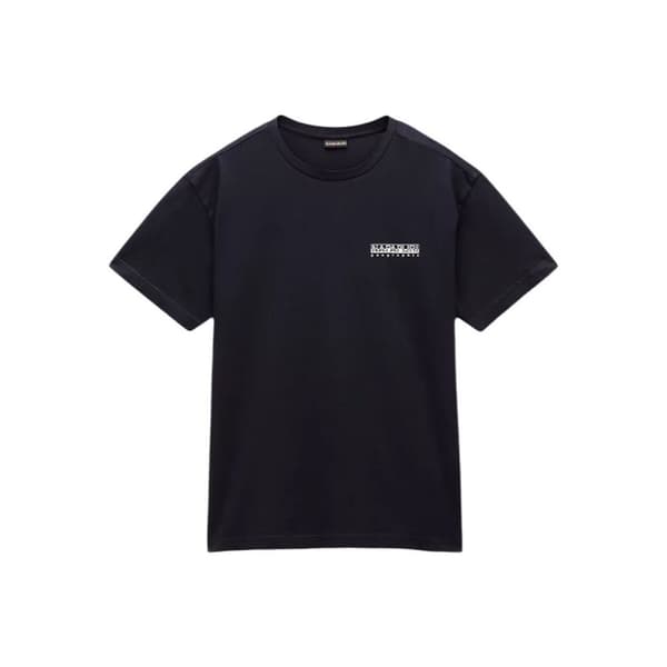 Kortærmet T-shirt til Mænd Napapijri S-Linth Ss Sort - S