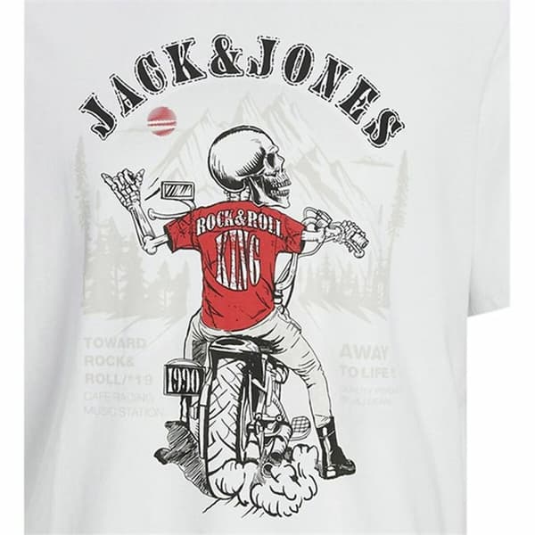 T-shirt med kortärm Herr Jack & Jones skull Rock Crew - 12 år