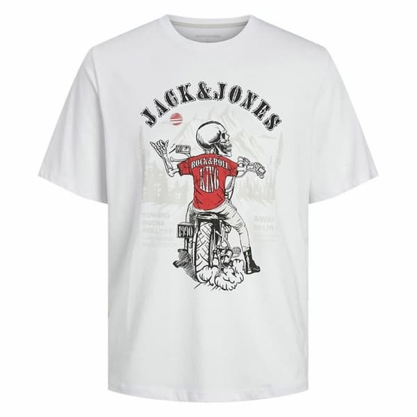 T-shirt med kortärm Herr Jack & Jones skull Rock Crew - 12 år