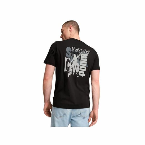 T-shirt med kortärm Herr Puma Graphics Puma Sports Club Svart - S