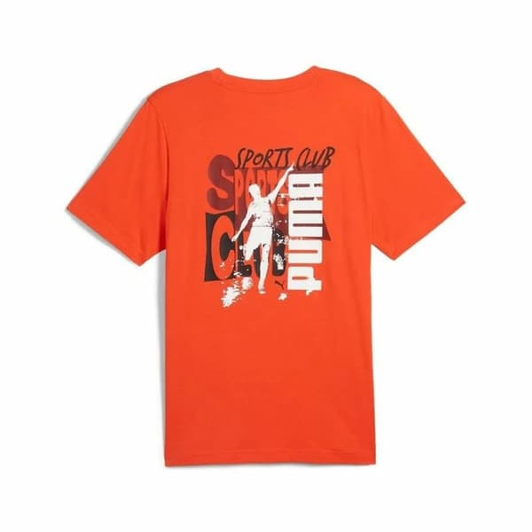 T-shirt med kortärm Herr Puma Graphics Puma Sports Club Orange - XL