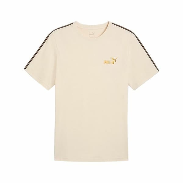 T-shirt med kortärm Herr Puma Ess Tape Minimal Gold Beige - XL