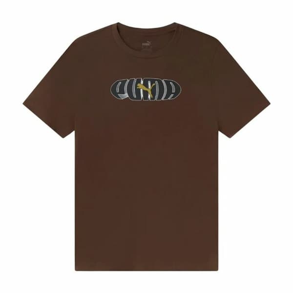 T-shirt med kortärm Herr Puma Brun - L