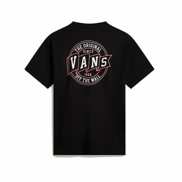 Kortarmet T-skjorte til Menn Vans Og Pennant Ss Crew Svart - XL