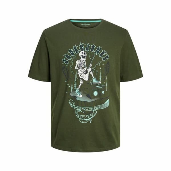 Miesten T-paita Jack & Jones Oliivi - XL