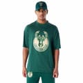 Pikkukuva 1 / 5: Miesten T-paita New Era NBA PANEL OS Milwaukee Bucks Vaaleanvihreä - S