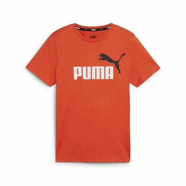 Børne Kortærmet T-shirt Puma Essentials+ 2 Col Logo - 9-10 år