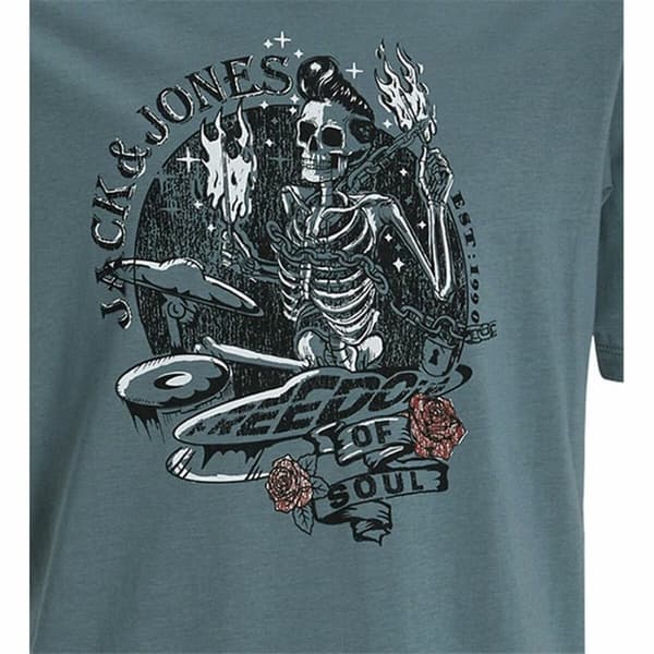 Barn T-shirt med kortärm Jack & Jones skull Rock Crew - 8 år