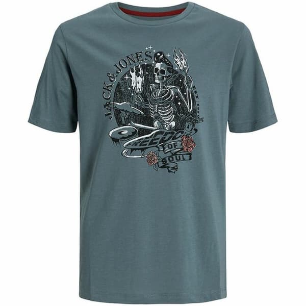 Barn T-shirt med kortärm Jack & Jones skull Rock Crew - 8 år
