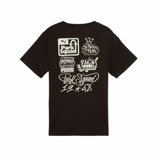 Barn T-shirt med kortärm Puma Essenntials+ Mid 90S Graphic Svart - 11-12 år