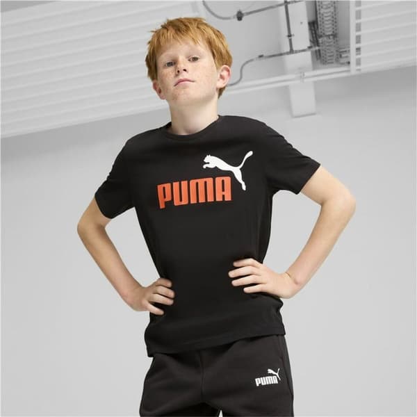 Barn T-shirt med kortärm Puma Essentials+ 2 Col Logo - 9-10 år