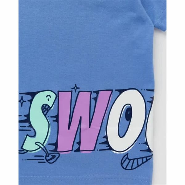 Barn T-shirt med kortärm Nike Nsw Art Rlxd Ss Gfx Niño Nike Polar Indigo - 2-3 år