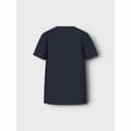 Miniatyrbillede 2 af 3: Børne Kortærmet T-shirt Name It mjyg Nba Box Ous Marineblå - 7-8 år
