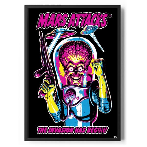 Mars Attacks - The Invasion Has Begun!  Poster Standard A4