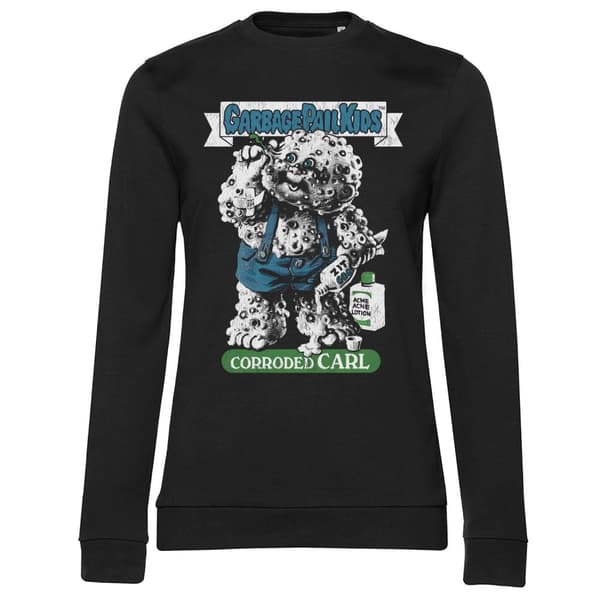 Garbage Pail Kids - Corroded Carl Girly Sweatshirt Black X-Large