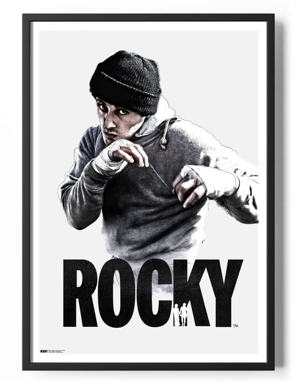 Rocky Training Stance Poster 50x70