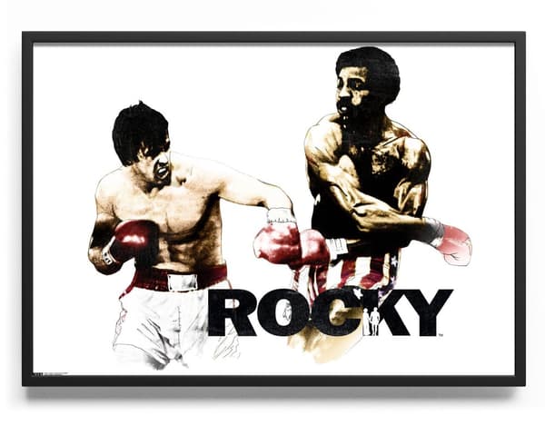 Balboa vs Creed Fight Poster 50x70