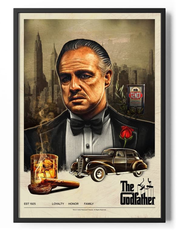 Vintage Godfather Poster 50x70