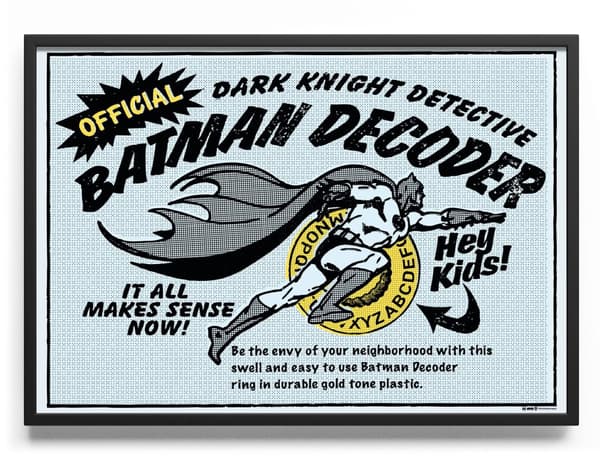Batman Decoder Poster 50x70