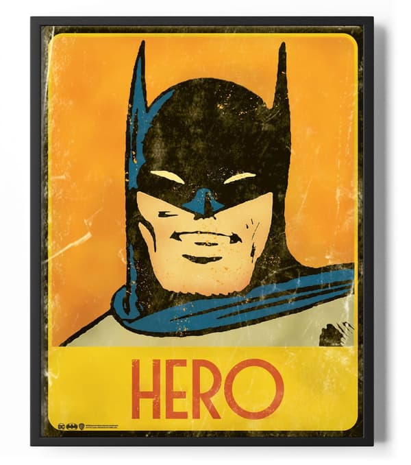Batman Retro Hero Poster 50x40