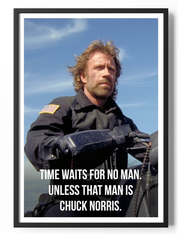 Time Waits For No Man Poster 50x70