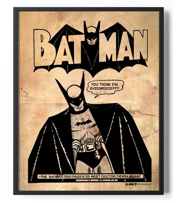 Batman Overdressed Vintage Poster 50x40