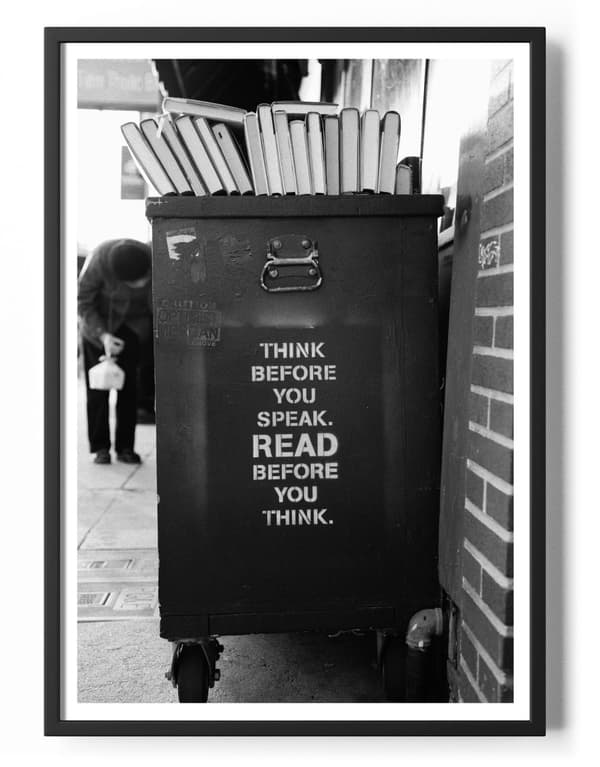 Think Before You Speak Poster 50x70