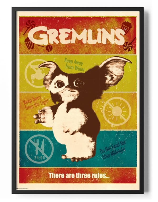 Gremlins - There Are Three Rules Poster 50x70