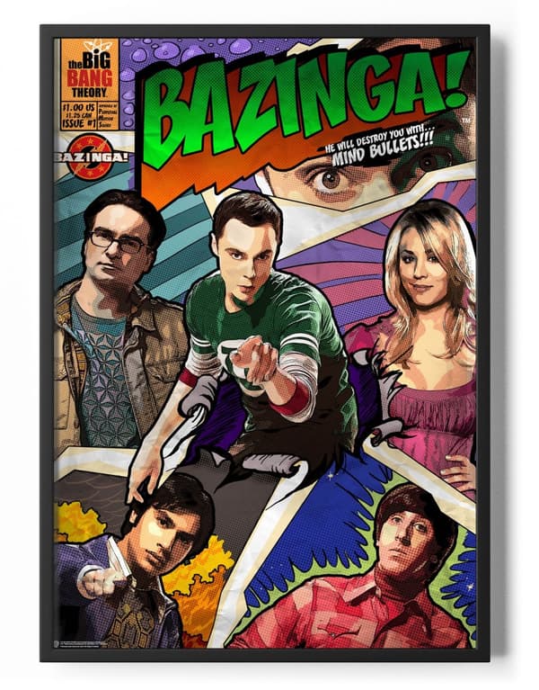 The Big Bang Theory - Comic Cover Poster 50x70