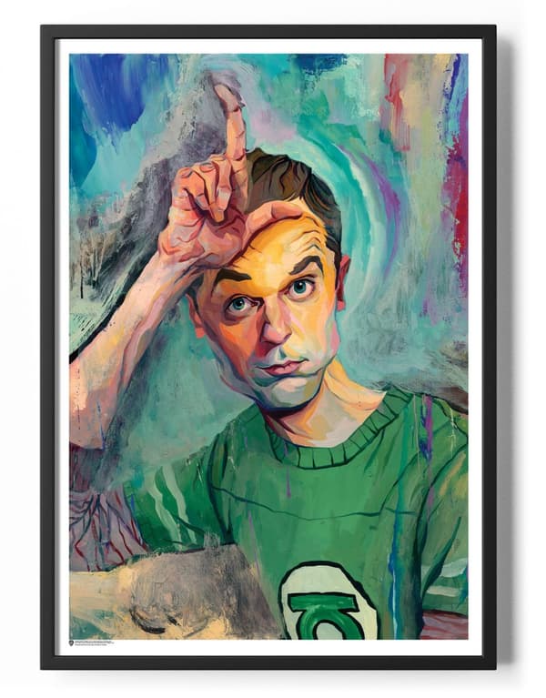 Sheldon Cooper Portrait Painting Poster 50x70